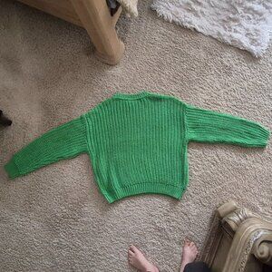 Noisy May Chunky Knit Green Sweater